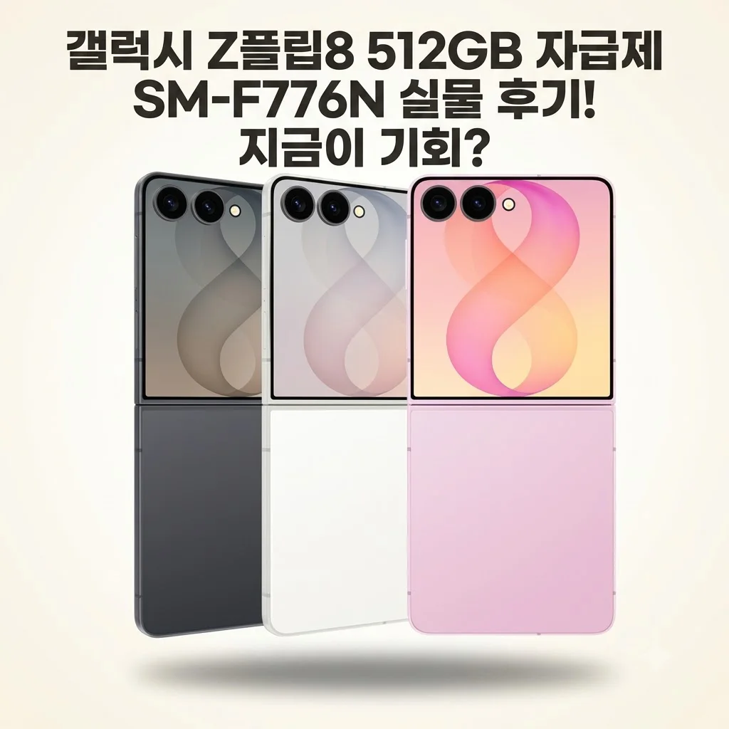 갤럭시 Z플립8 512GB 자급제 SM-F776N 실물 후기! 지금이 기회?