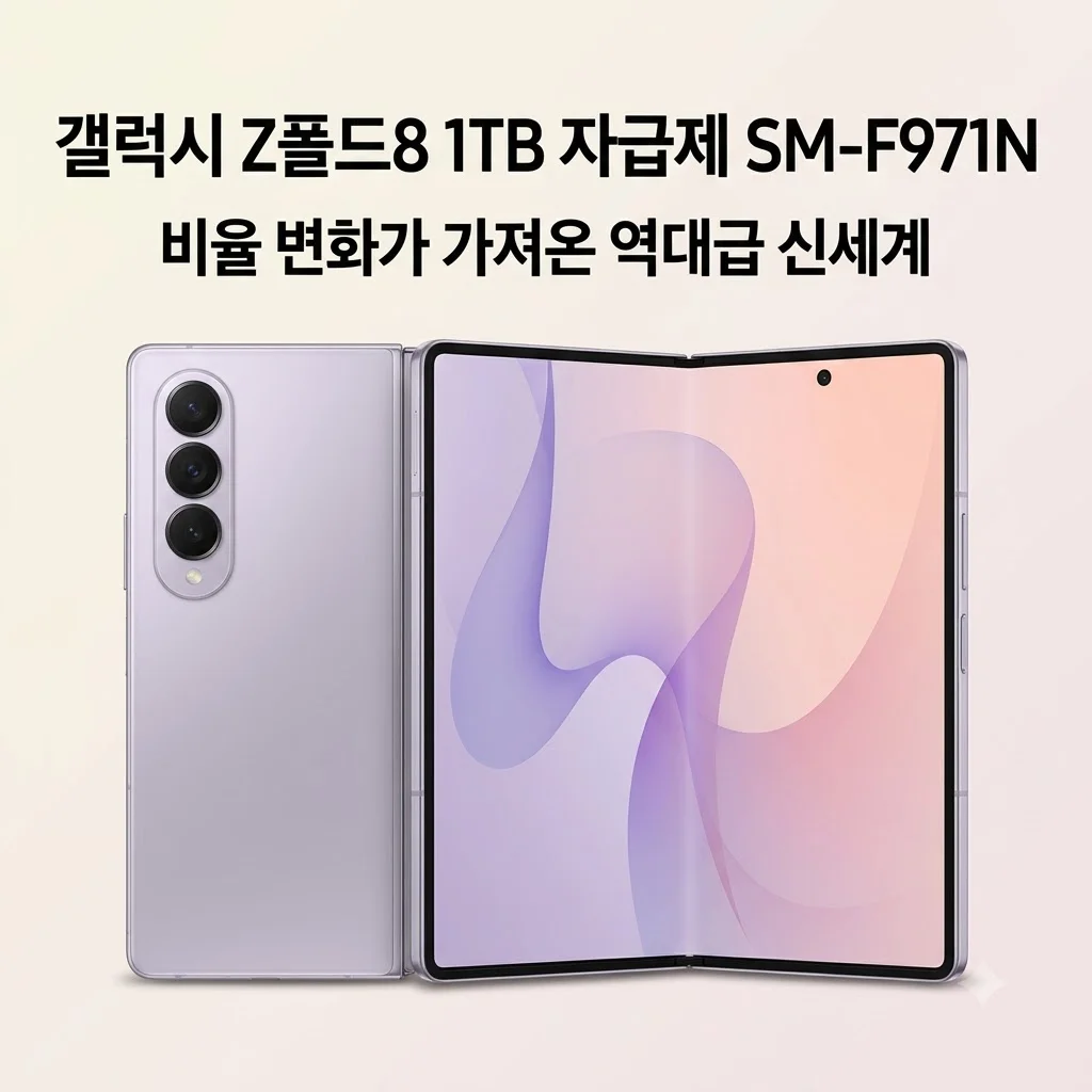 갤럭시 Z폴드8 1TB 자급제 SM-F971N, 비율 변화가 가져온 역대급 신세계