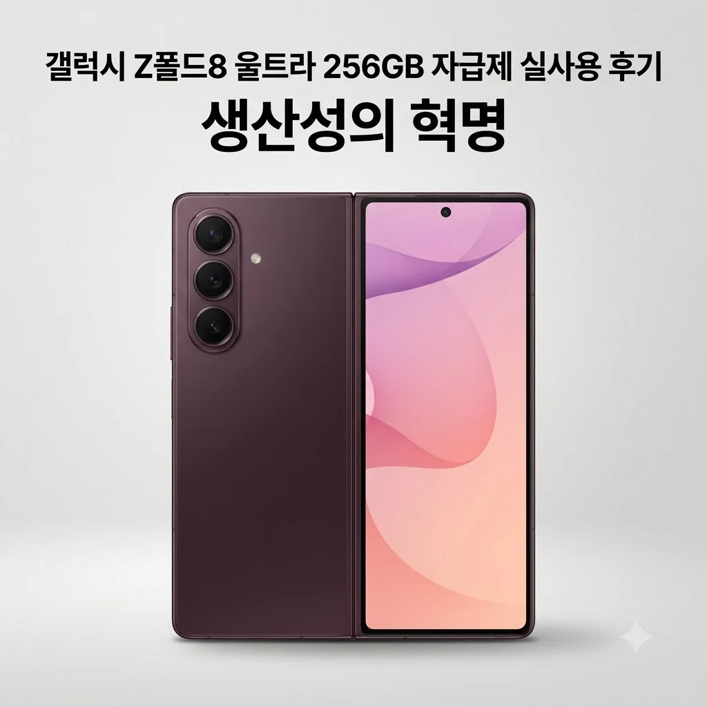 갤럭시 Z폴드8 울트라 256GB 자급제 SM-F976N 실사용 후기: 생산성의 혁명