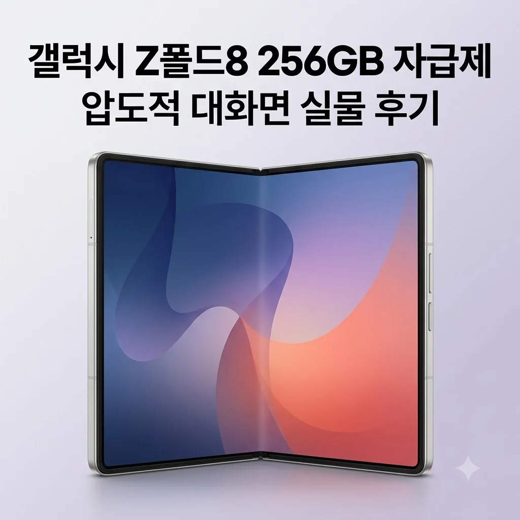 갤럭시 Z폴드8 256GB 자급제 실물 후기, 압도적 대화면의 매력