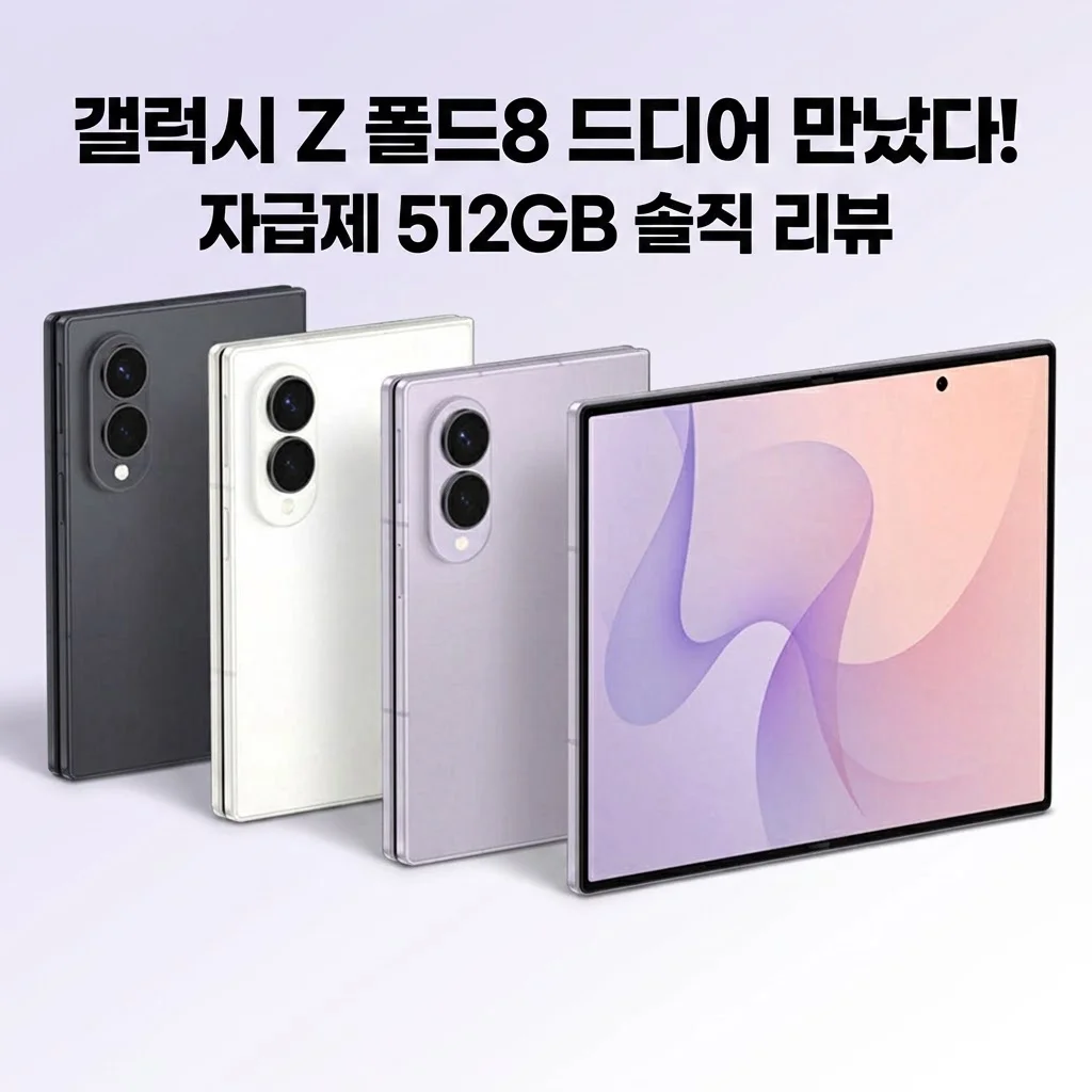 [갤럭시 Z 폴드8 512GB SM-F971N] 드디어 정착! 자급제로 만나는 역대급 폴더블폰 솔직 후기