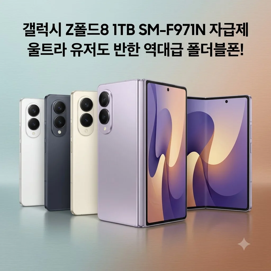 갤럭시 Z폴드8 1TB SM-F971N 자급제, 울트라 유저도 반한 역대급 폴더블폰!