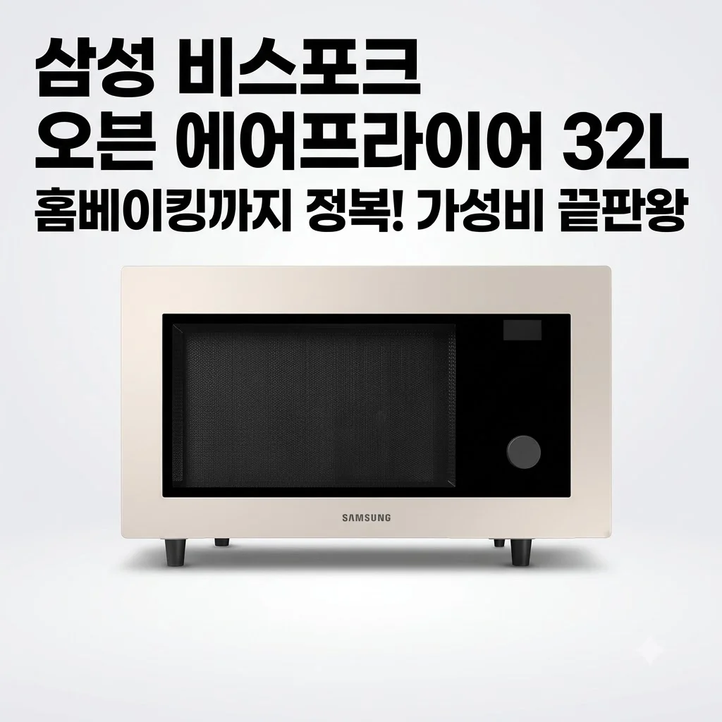 삼성 비스포크 오븐 에어프라이어 32L 홈베이킹까지 정복한 가성비 끝판왕