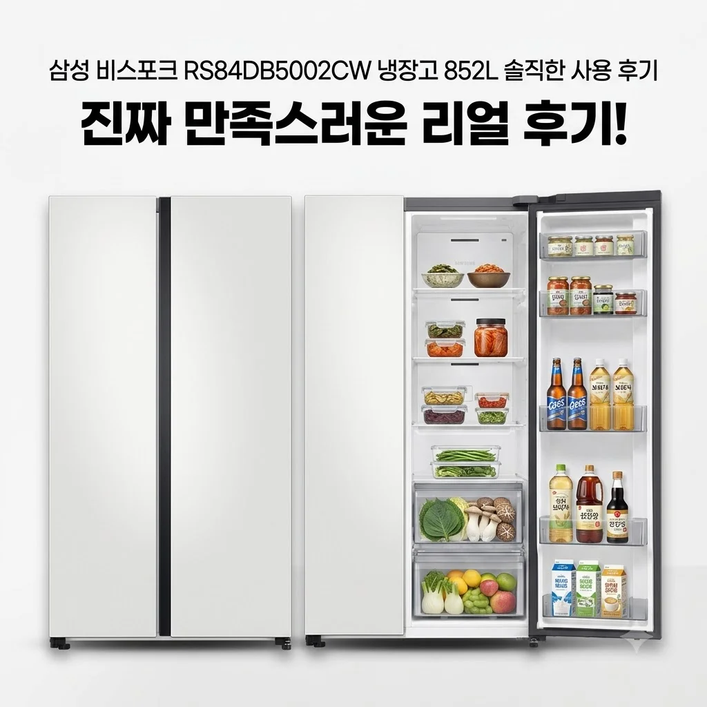 삼성 비스포크 RS84DB5002CW 냉장고 852L 솔직한 사용 후기