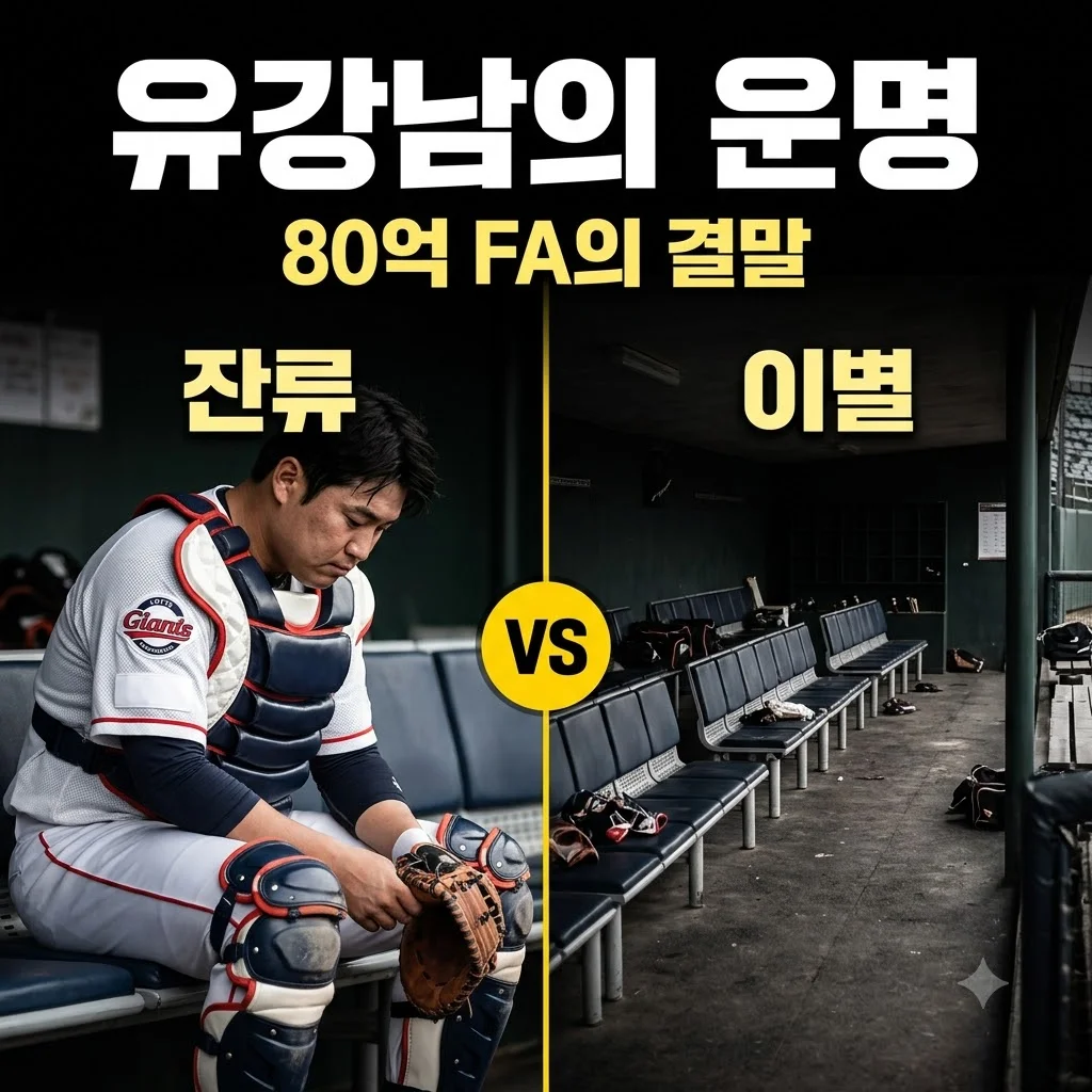 유강남 롯데와 이별 가능성, 80억 FA의 씁쓸한 결말과 향후 거취