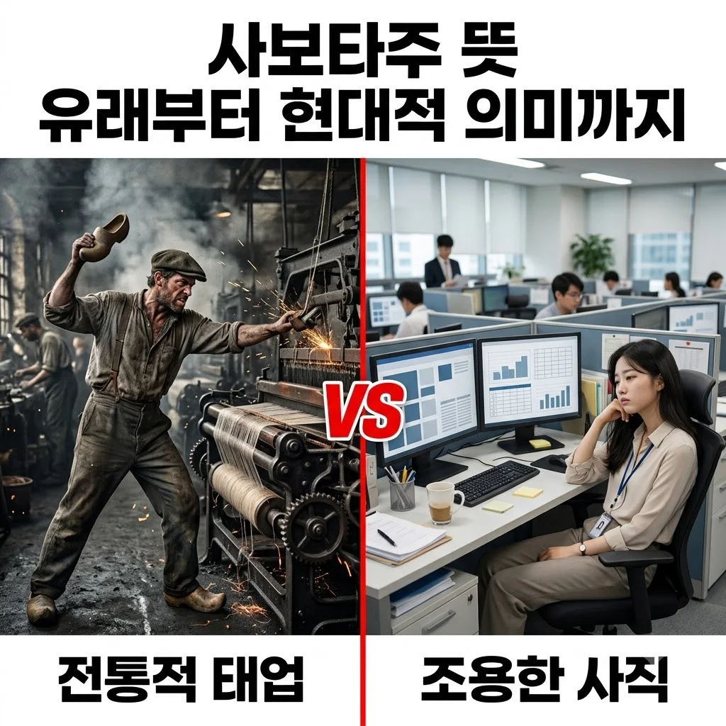사보타주 뜻 유래와 신병4 의미까지 5분 만에 완벽 정리