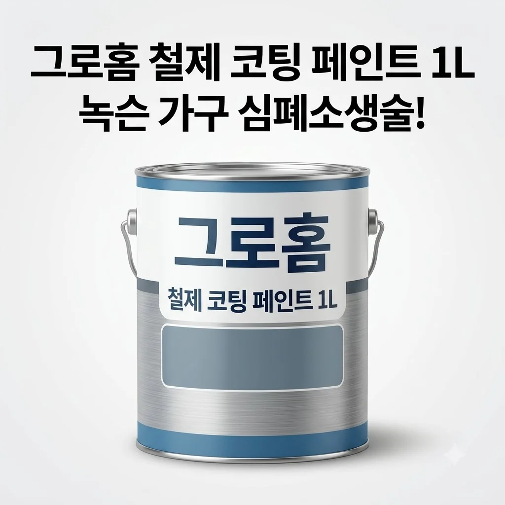 그로홈 철제 코팅 페인트 1L 녹슨 가구 심폐소생술, 셀프 페인팅 꿀팁 공유