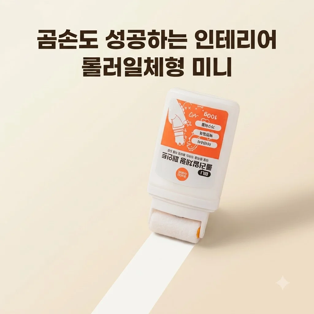 그로홈 롤러일체형페인트 미니 셀프 인테리어 곰손도 성공하는 비결