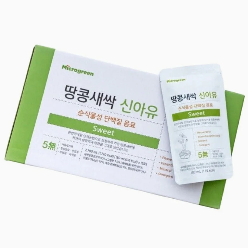 신아유 땅콩새싹두유 스위트 식물성 단백질 두유 180ml, 30개 [원산지:국산] 상세 이미지 6
