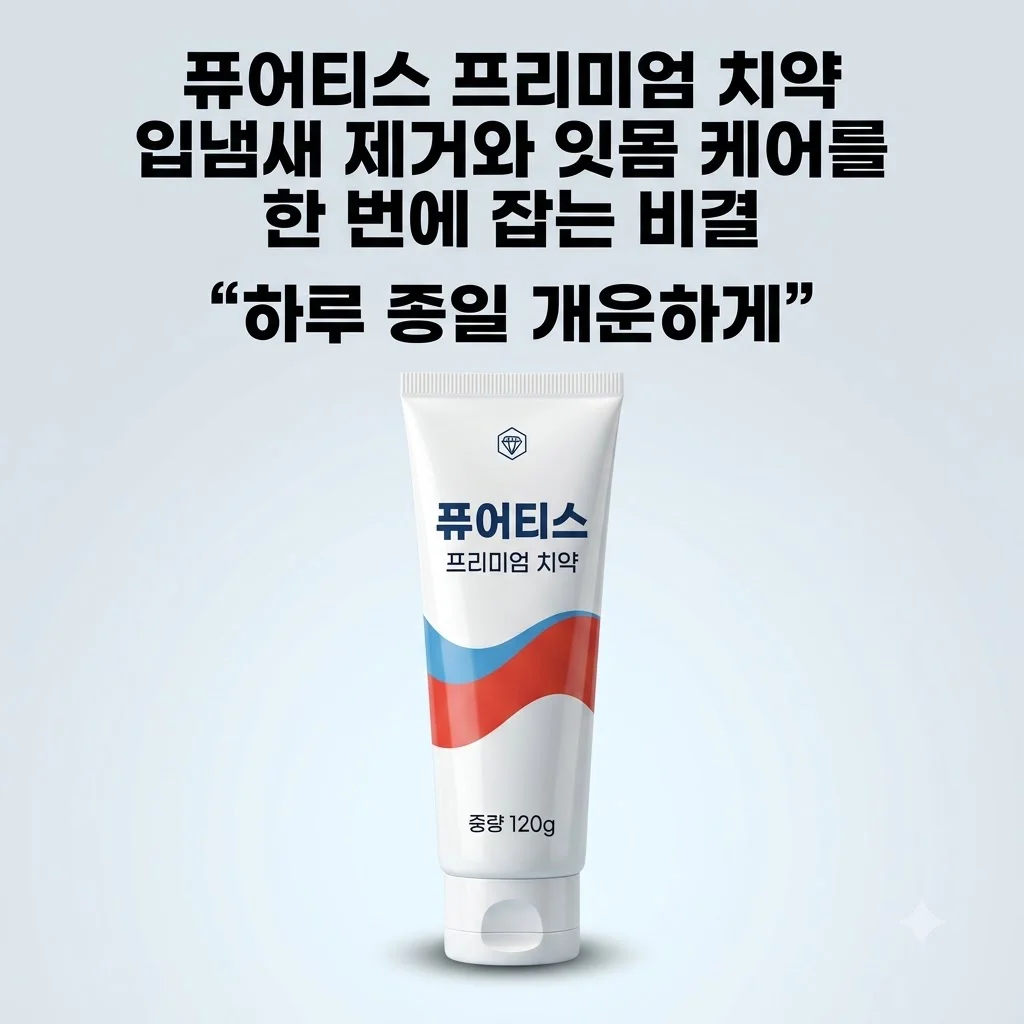 퓨어티스 프리미엄 치약 입냄새 제거와 잇몸 케어를 한 번에 잡는 비결