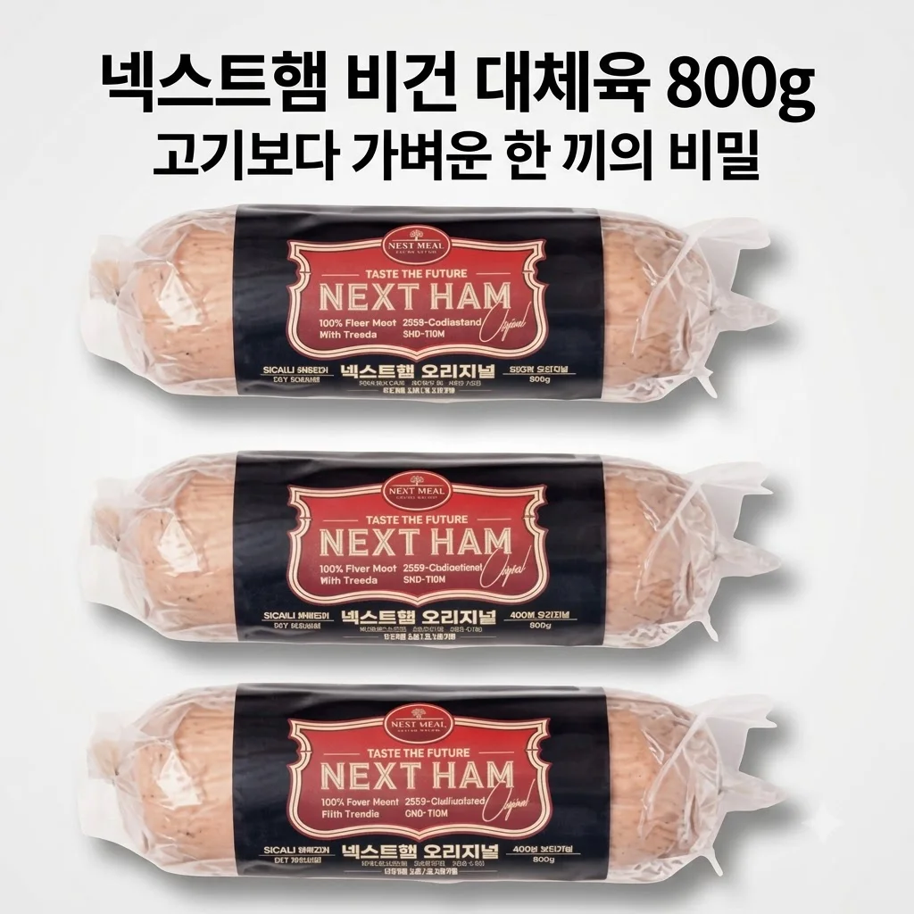 넥스트햄 비건햄 식물성 단백질 800g 대체육, 고기보다 가벼운 한 끼의 비밀