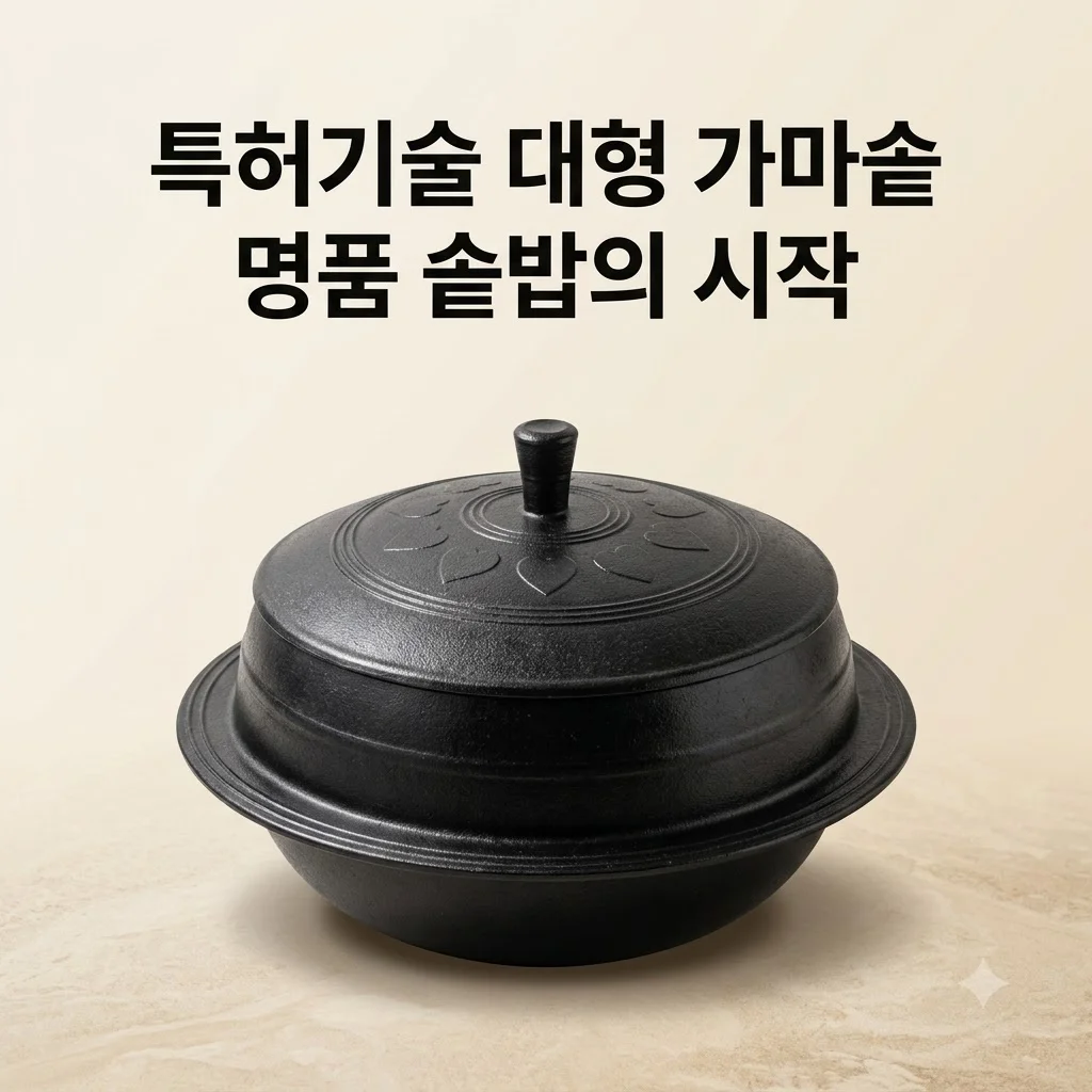 전통 시골 가마솥 대형 유진주방 특허기술, 솥밥 맛이 달라지는 이유