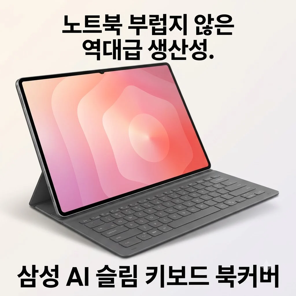 삼성 AI 슬림 키보드 북커버 갤럭시 탭 S11 울트라, 노트북 부럽지 않은 역대급 생산성
