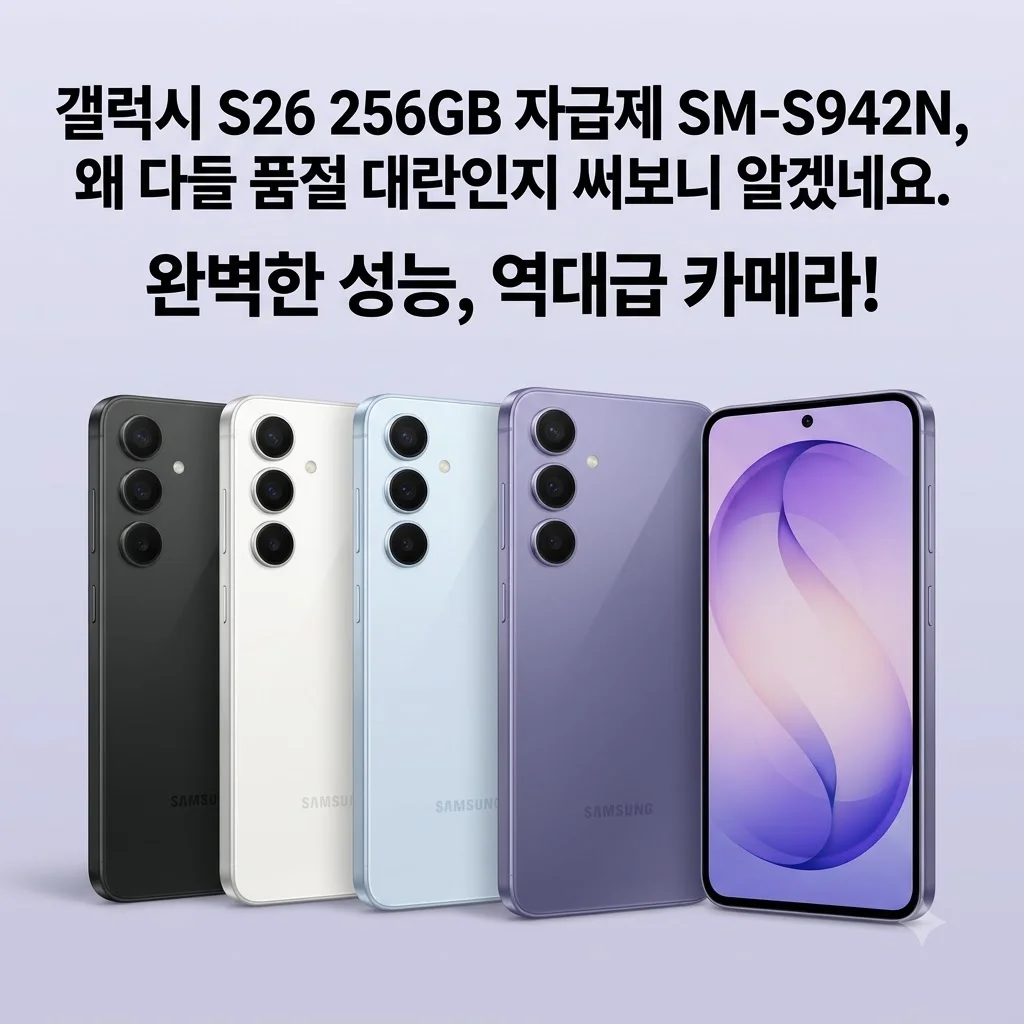 갤럭시 S26 256GB 자급제 SM-S942N, 왜 다들 품절 대란인지 써보니 알겠네요