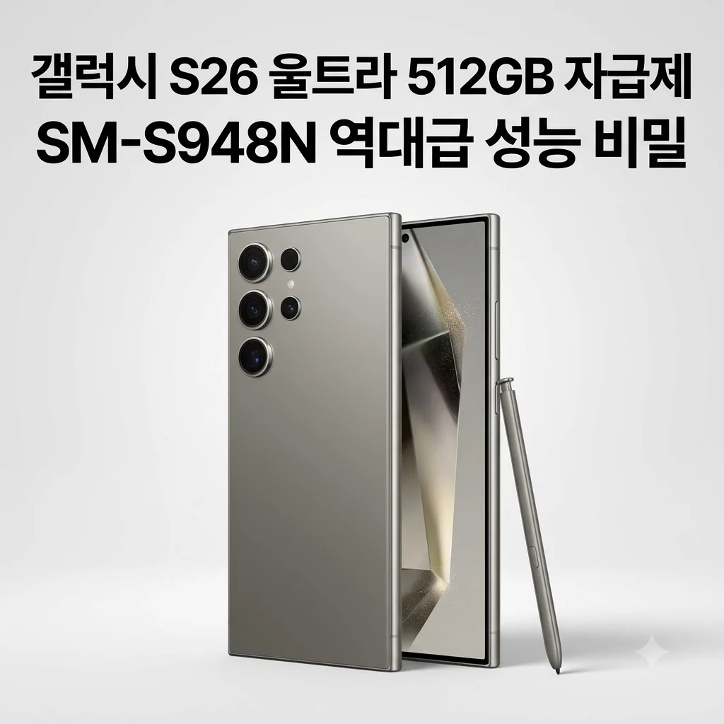 갤럭시 S26 울트라 512GB 자급제 SM-S948N 역대급 성능 비밀