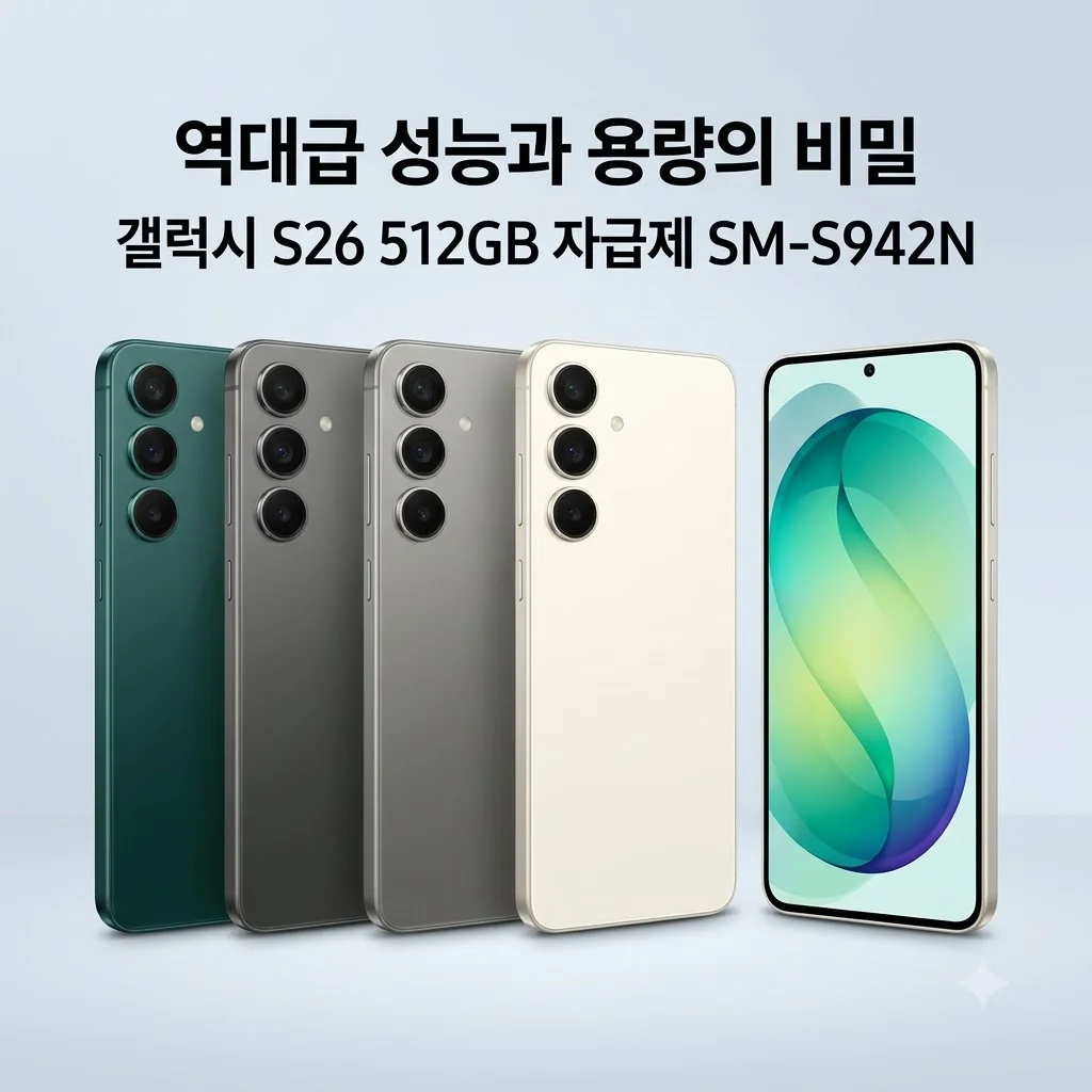 갤럭시 S26 512GB 자급제 SM-S942N, 역대급 성능과 용량의 비밀