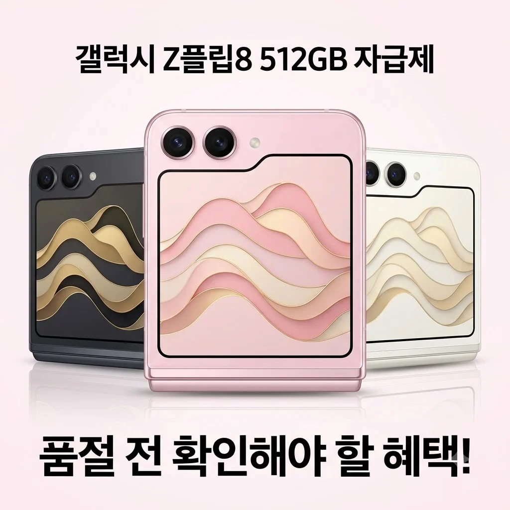 갤럭시 Z플립8 512GB SM-F776N 자급제, 품절 전 확인해야 할 혜택
