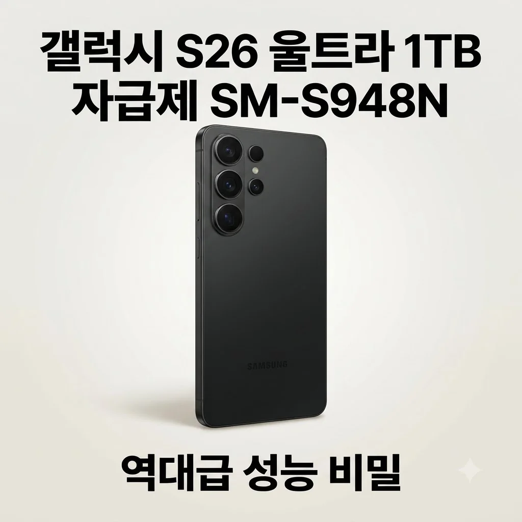 갤럭시 S26 울트라 1TB 자급제 SM-S948N 역대급 용량과 성능 비밀