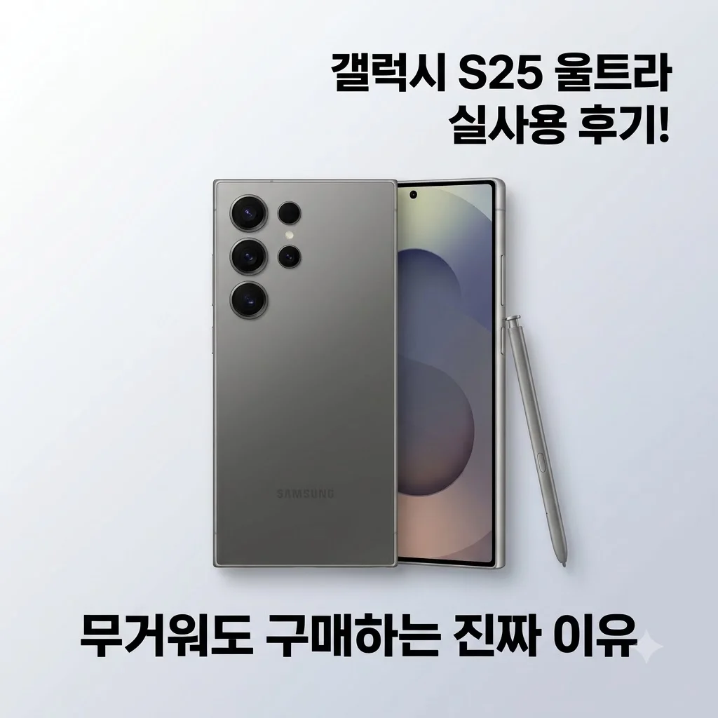 갤럭시 S25 울트라 256GB 자급제 SM-S938N 실사용 후기! 무거워도 구매하는 이유