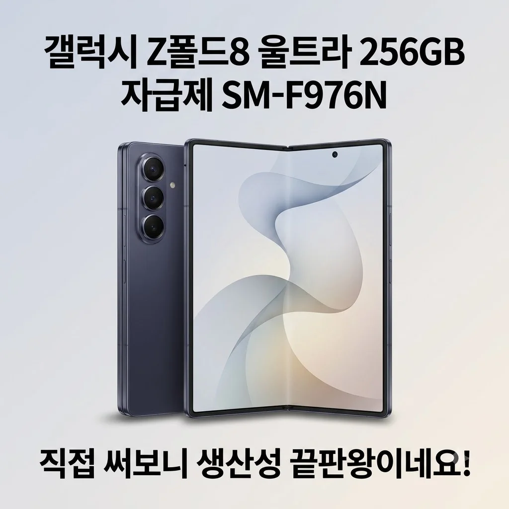 갤럭시 Z폴드8 울트라 256GB 자급제 SM-F976N, 직접 써보니 생산성 끝판왕이네요!