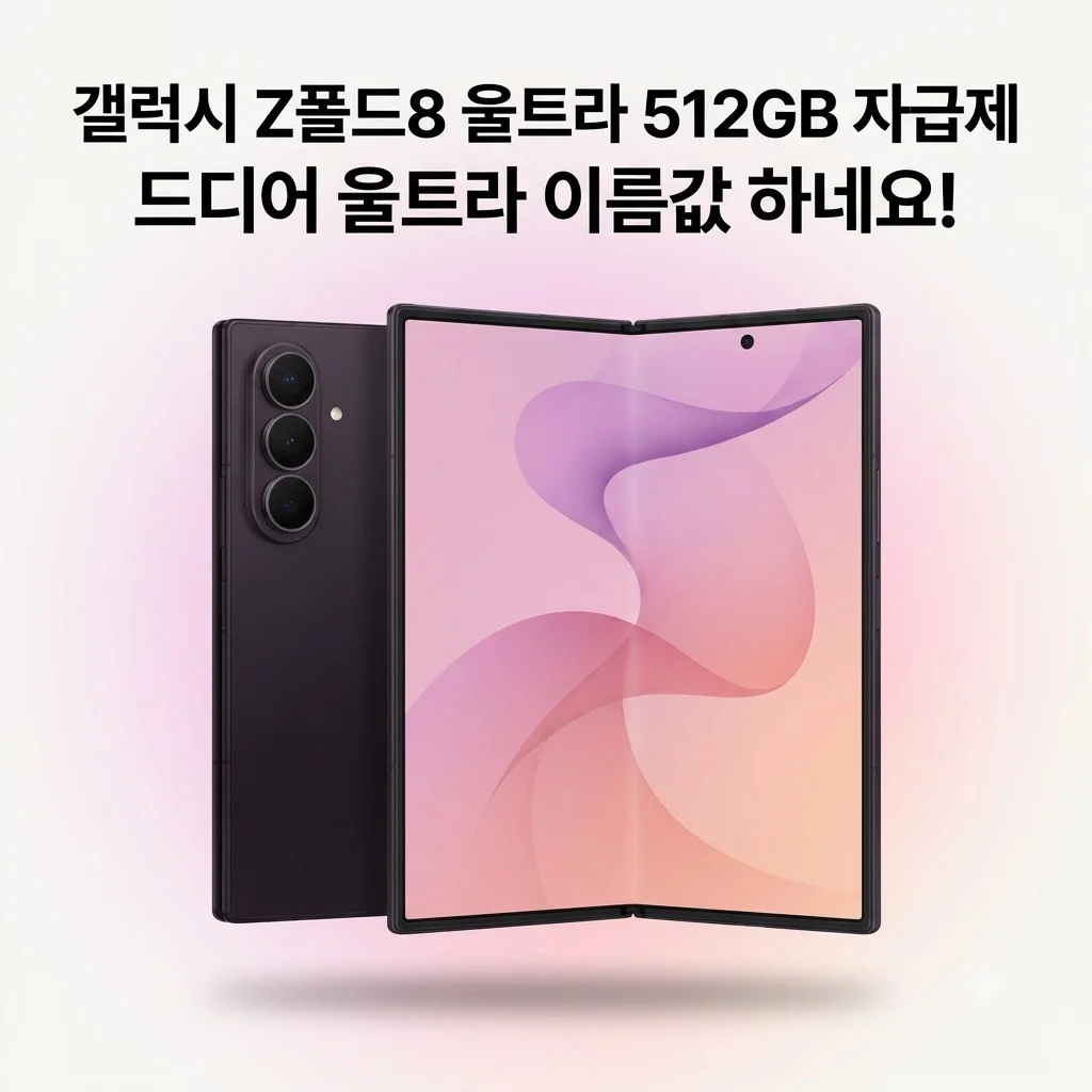 갤럭시 Z폴드8 울트라 512GB 자급제, 드디어 울트라 이름값 하네요!