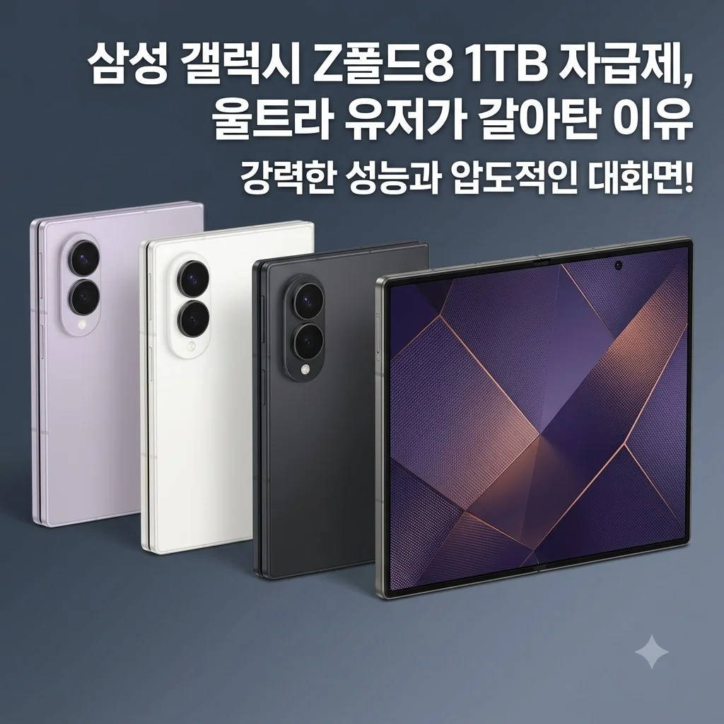 삼성 갤럭시 Z폴드8 1TB 자급제 SM-F971N, 울트라 쓰던 제가 갈아타고 감탄한 이유