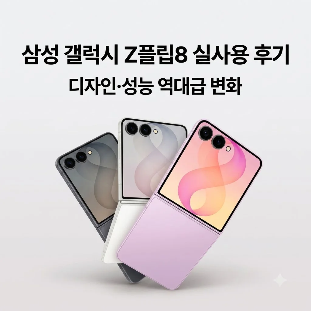 삼성 갤럭시 Z플립8 256GB 자급제 SM-F776N 실사용 후기, 디자인 성능 역대급 변화