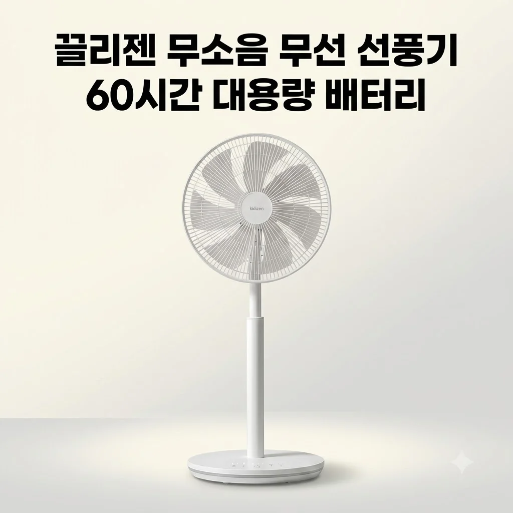 끌리젠 무선 선풍기 BLDC 무소음 스탠드형, 60시간 배터리 실화? 내돈내산 후기