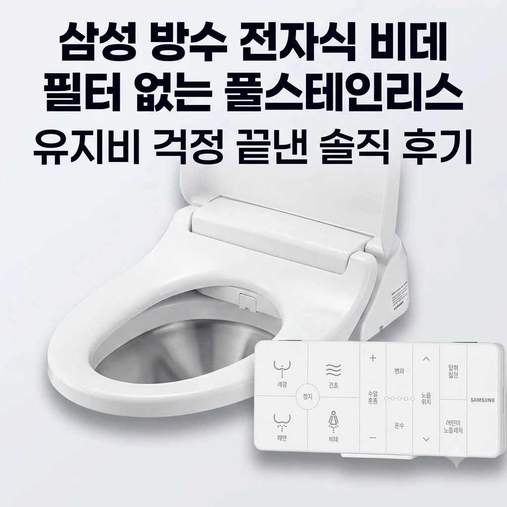 삼성 방수 전자식 비데 필터 없는 풀스테인리스, 유지비 걱정 끝낸 솔직 후기