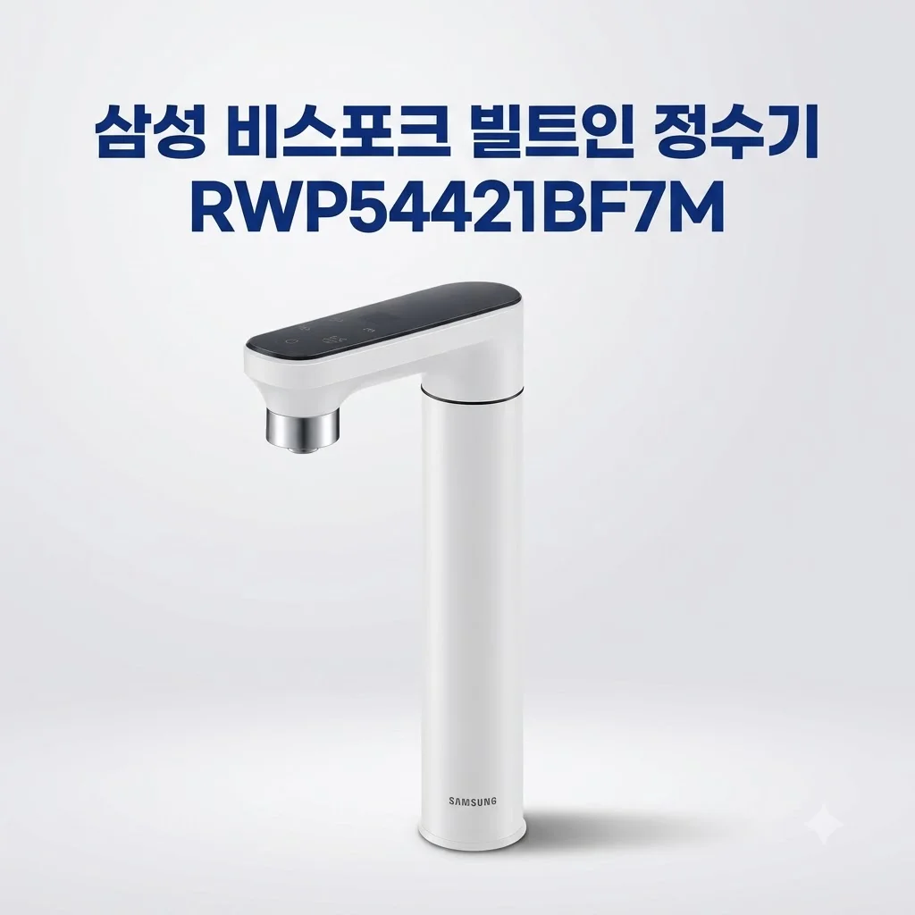 삼성 비스포크 RWP54421BF7M 정수기 빌트인이라 주방이 넓어져요