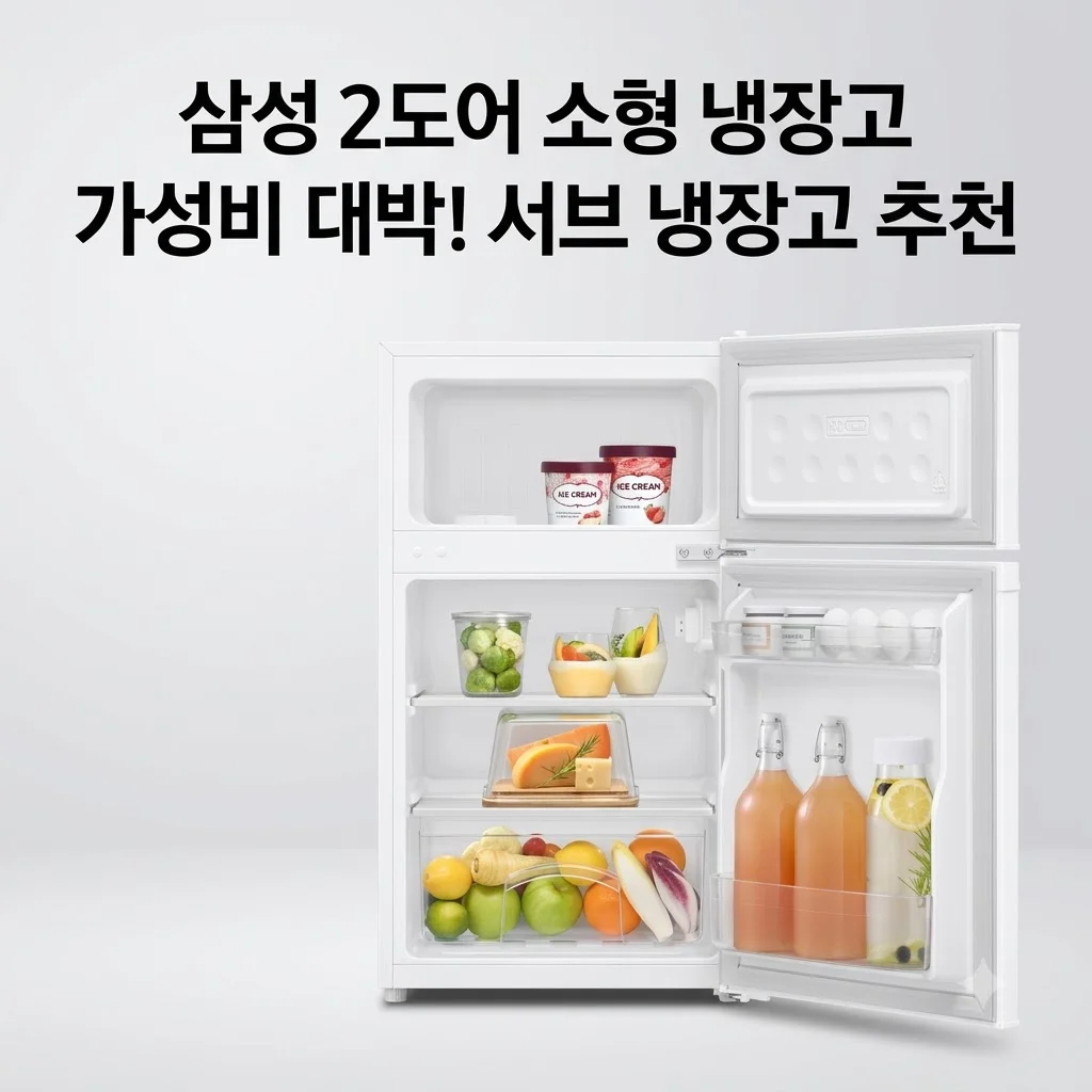 삼성 냉장고 2도어 RT09DG004WW 82L 화이트, 서브 냉장고 고민 끝! 가성비 대박인 이유