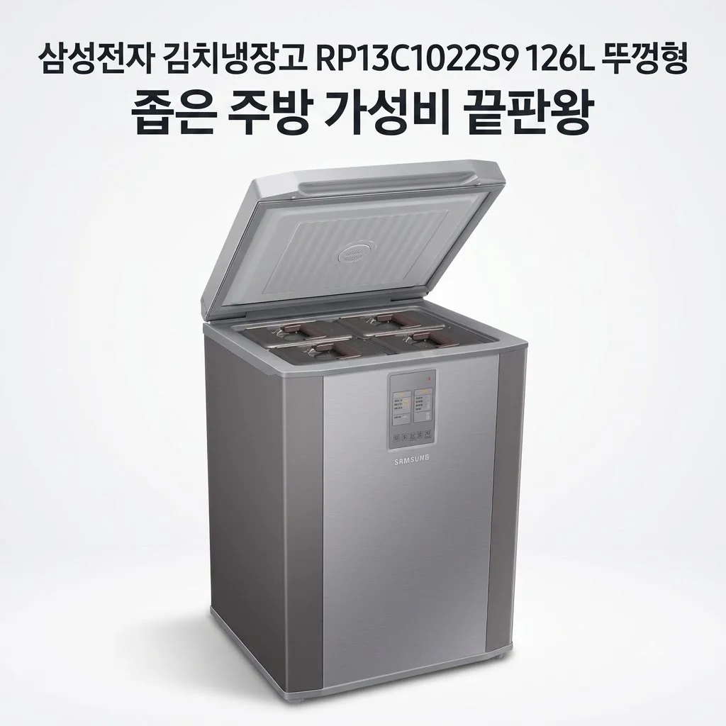삼성전자 김치냉장고 RP13C1022S9 126L 뚜껑형, 좁은 주방 가성비 끝판왕