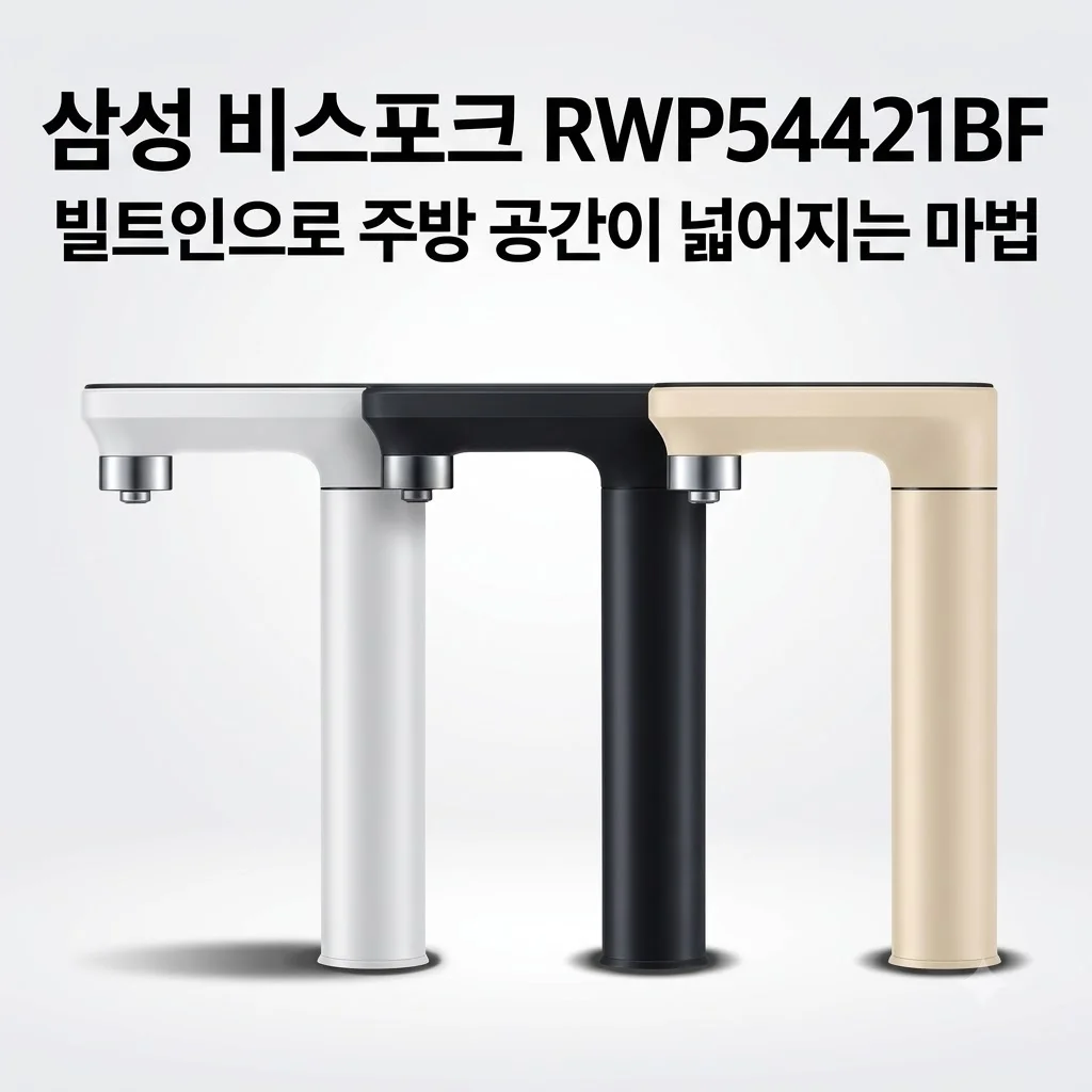 삼성 비스포크 RWP54421BF 정수기 빌트인으로 주방 공간이 넓어지는 마법