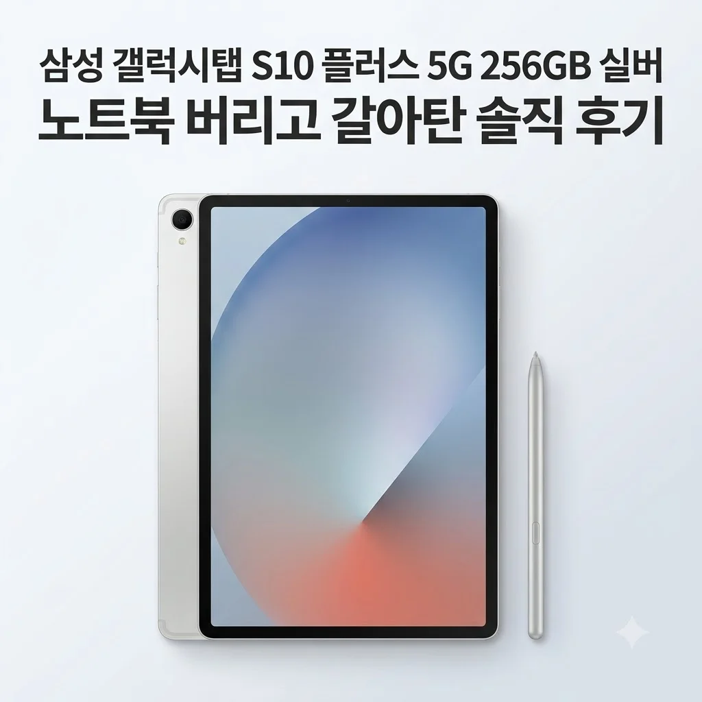 삼성 갤럭시탭 S10 플러스 5G 256GB 실버, 노트북 버리고 갈아탄 솔직 후기