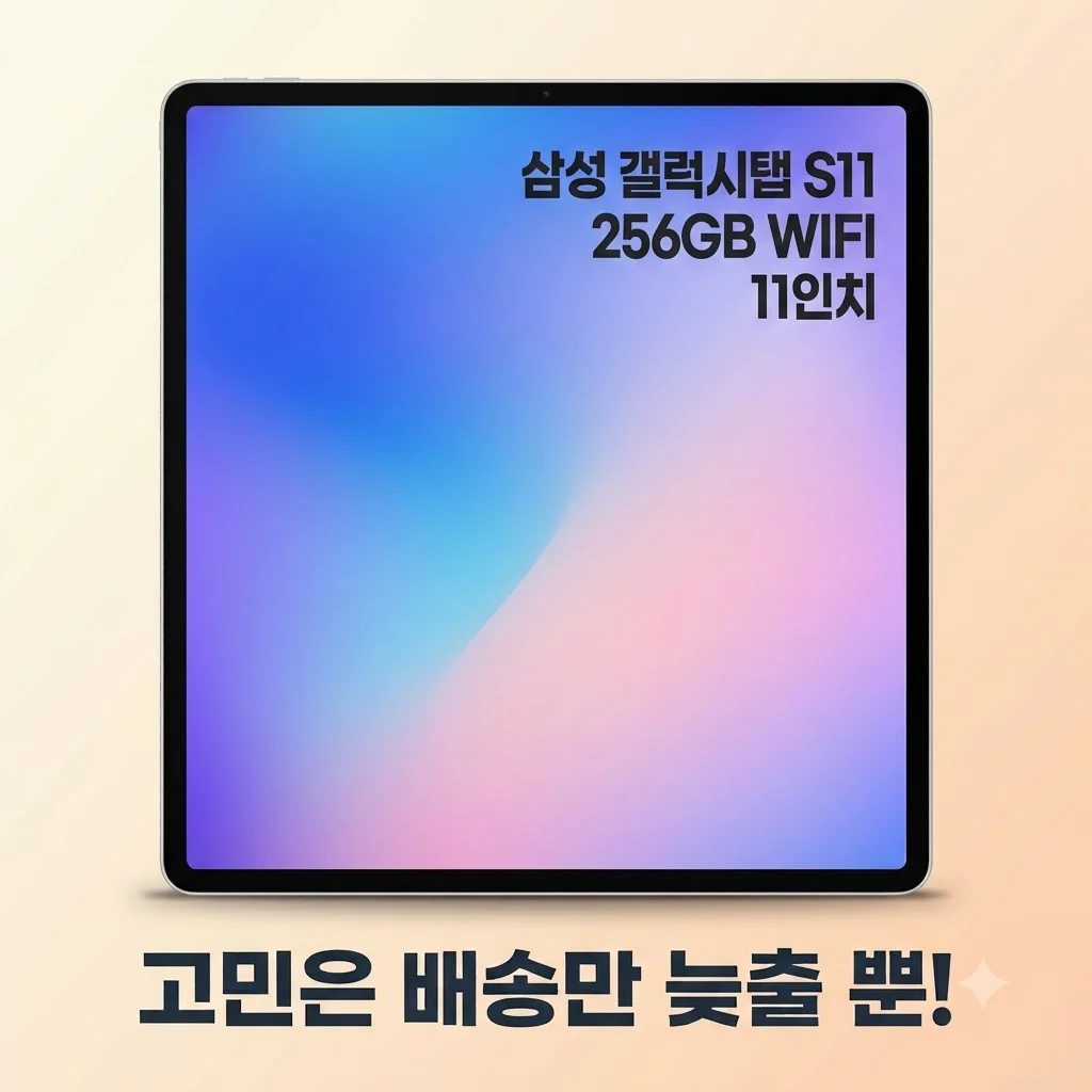 삼성 갤럭시탭 S11 256GB WIFI 11인치, 고민은 배송만 늦출 뿐!