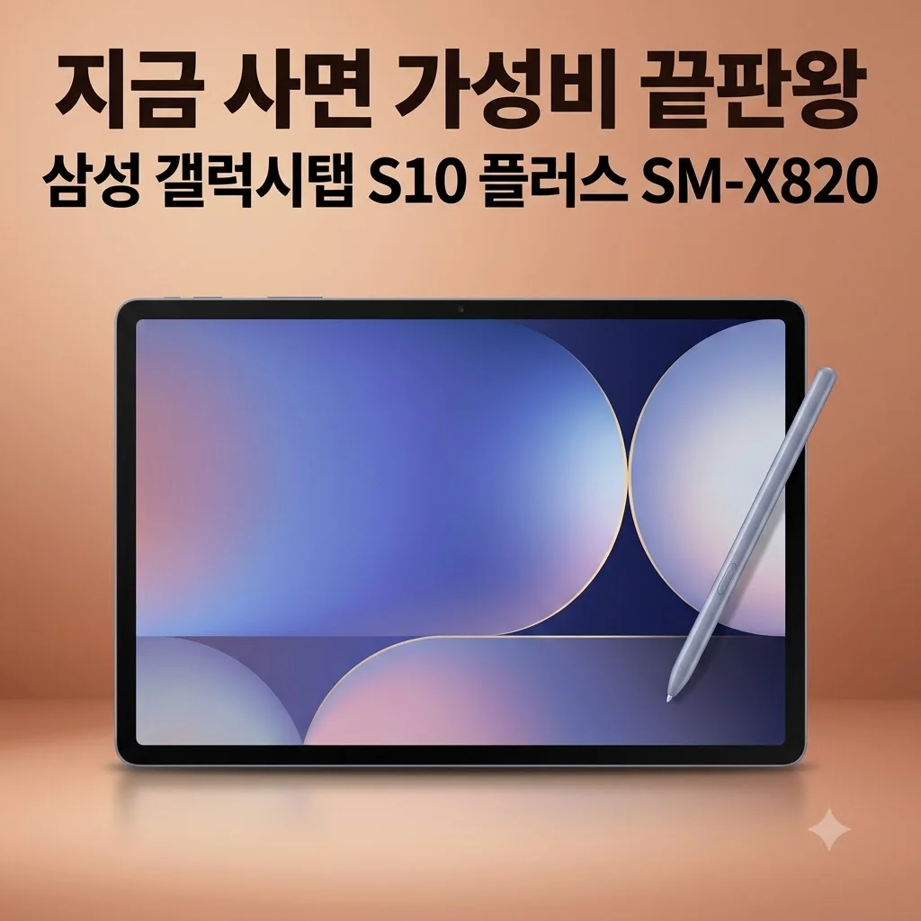 삼성 갤럭시탭 S10 플러스 SM-X820, 지금 사면 가성비 끝판왕인 이유