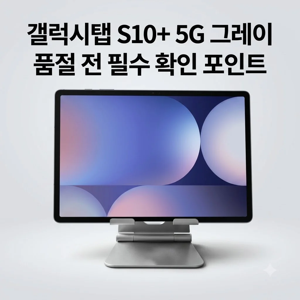 갤럭시탭 S10 플러스 5G 256GB 그레이, 품절되기 전 꼭 확인해야 할 포인트