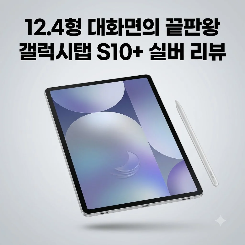 갤럭시탭 S10 플러스 5G 256GB 실버, 12.4형 대화면의 끝판왕 리뷰