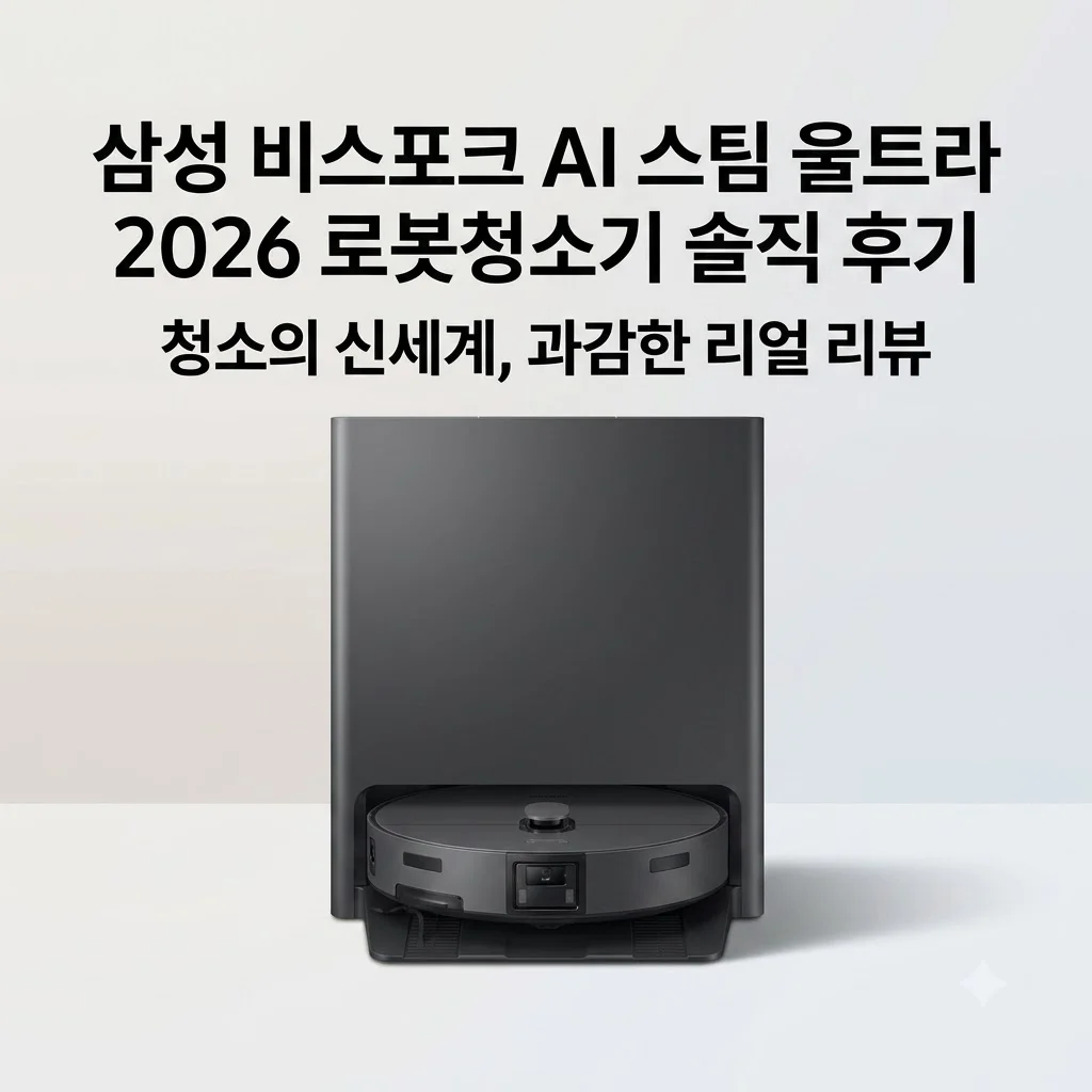 삼성 비스포크 AI 스팀 울트라 2026 로봇청소기 VR90F01AAH 솔직 후기