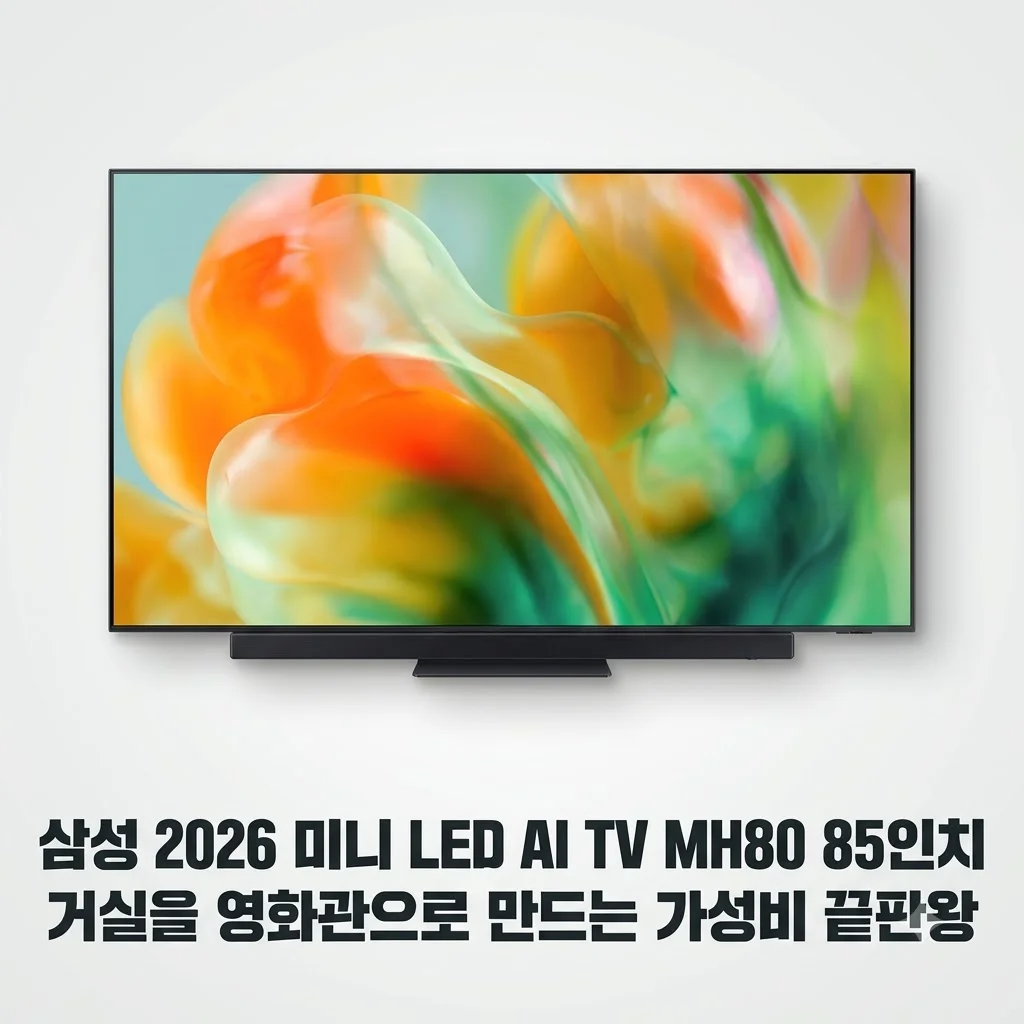 삼성 2026 mini LED AI TV MH80 85인치, 거실을 영화관으로 만드는 가성비 끝판왕