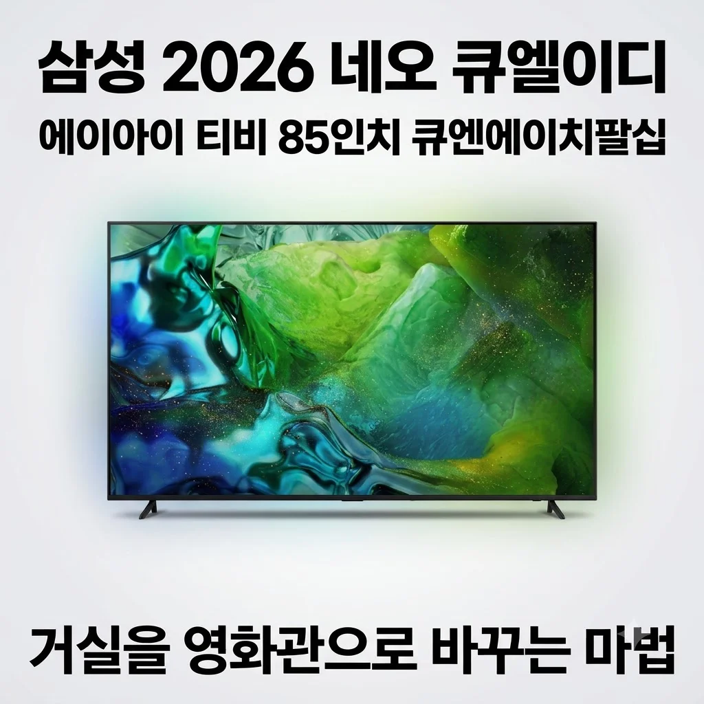 삼성 2026 Neo QLED AI TV 85인치 QNH80, 거실을 영화관으로 바꾸는 마법