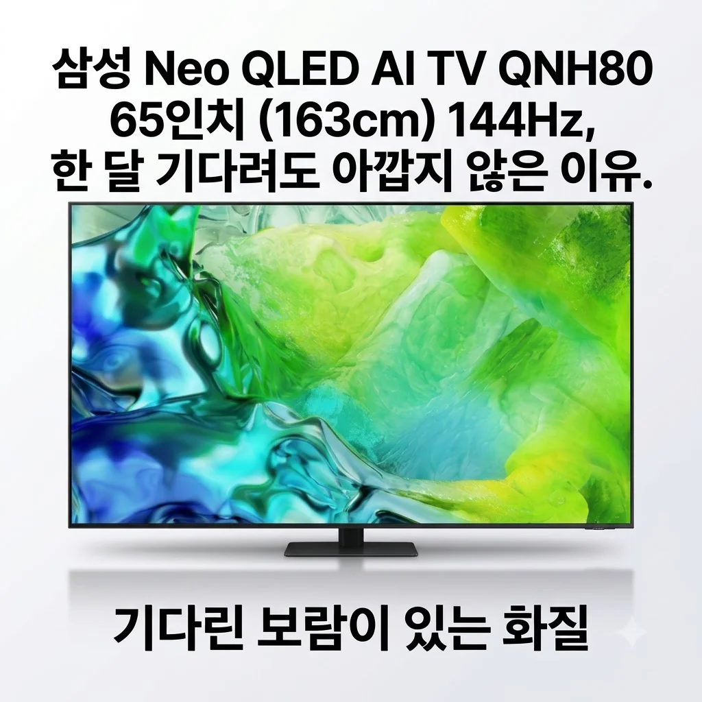 삼성 Neo QLED AI TV QNH80 65인치(163cm) 144Hz, 한 달 기다려도 아깝지 않은 이유