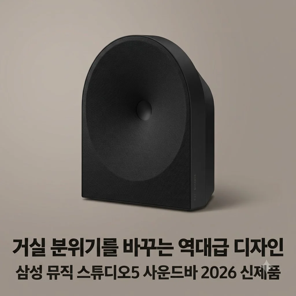 삼성 Music Studio5 사운드바 2026 신제품, 거실 분위기 확 바뀌는 역대급 디자인