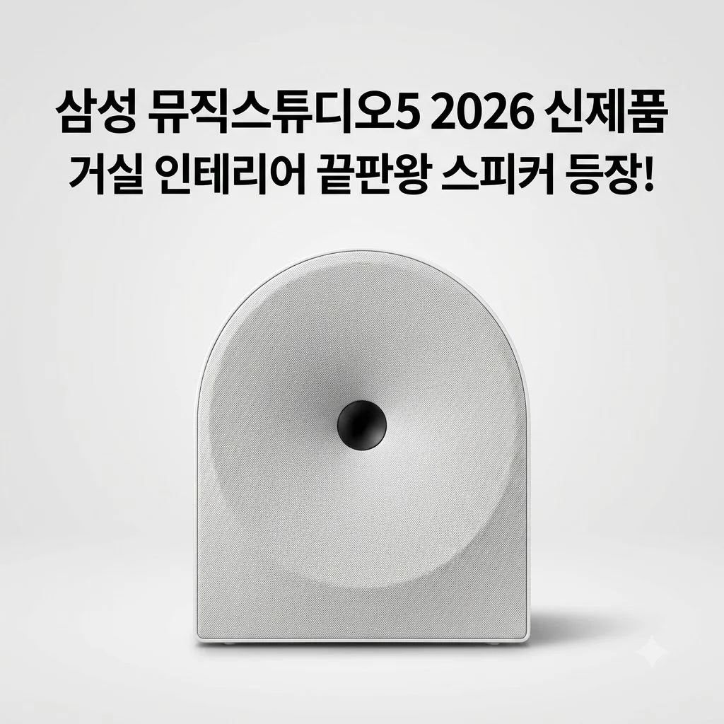 삼성 Music Studio5 2026 신제품, 거실 인테리어 끝판왕 스피커 등장!