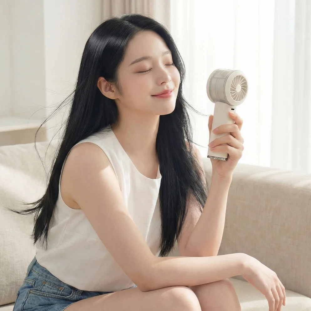 오아 아이스볼트미스트 휴대용 선풍기 미니 급속 냉각 이중쿨링 BLDC 핸디 핸드 손풍기 상세 이미지 8