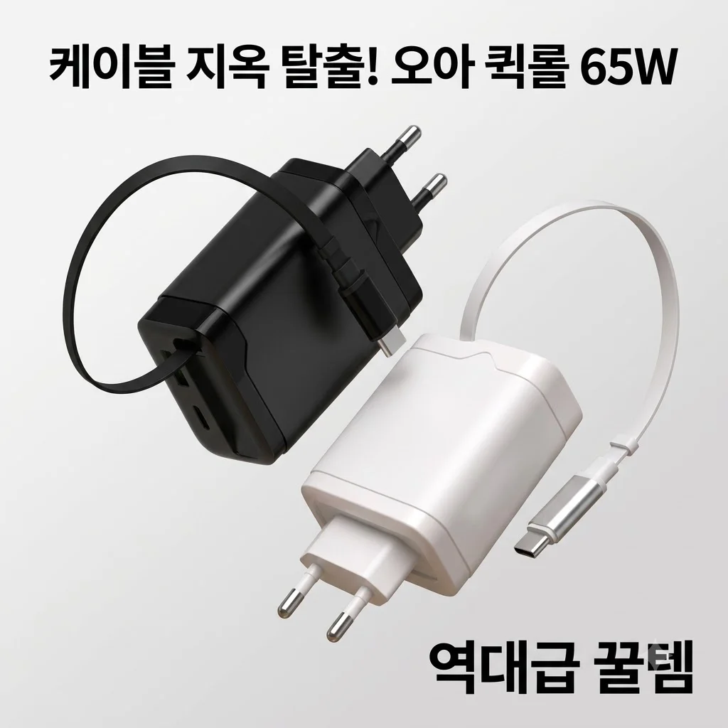 오아 퀵롤차저 65W GaN 고속충전기 케이블 지옥 탈출하는 역대급 꿀템