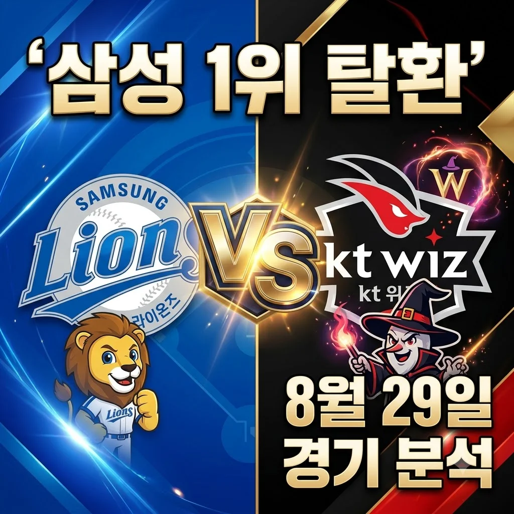 2026년 08월 29일 kt wiz 삼성 라이온즈 경기 결과 분석 및 1위 탈환 비결
