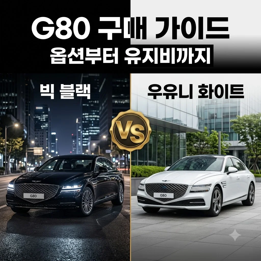 제네시스 G80 가격 옵션 추천 | 2026년 유지비 완벽 정리 가이드