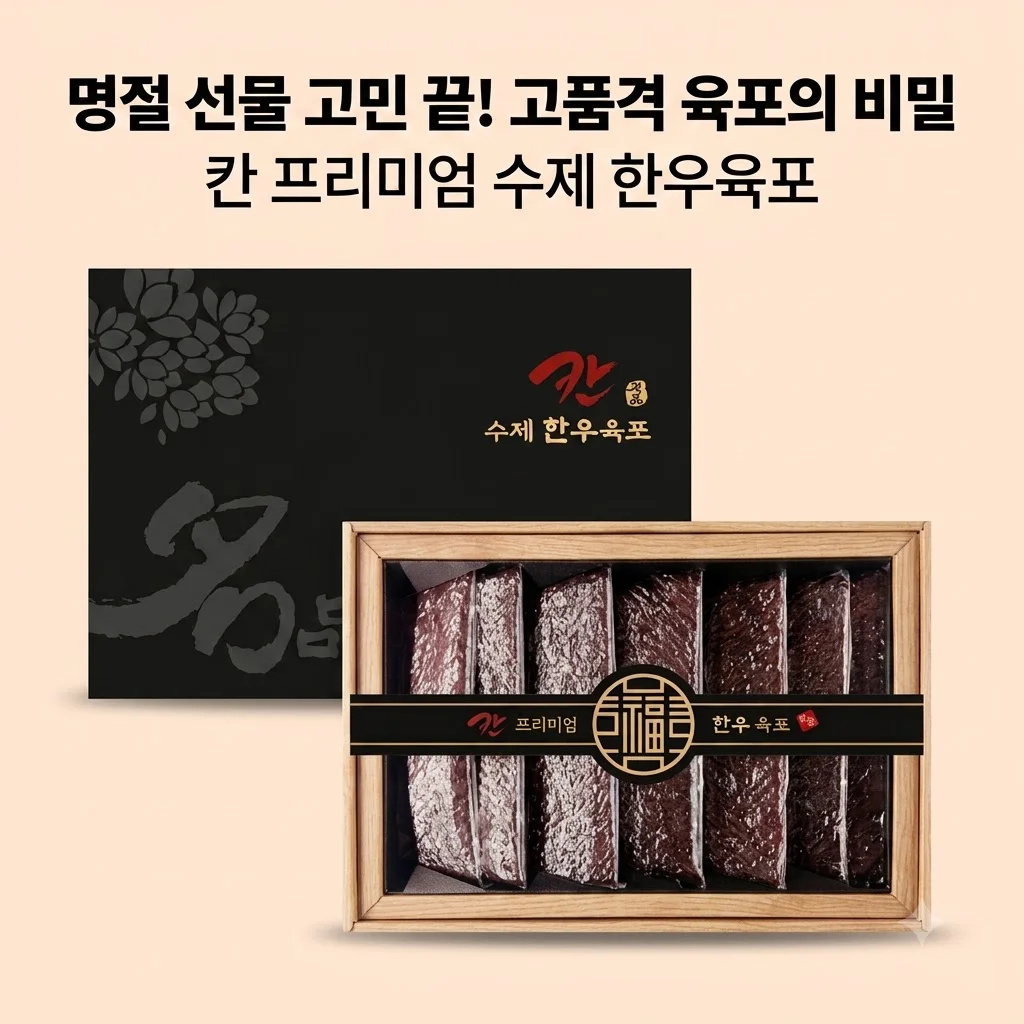 칸 프리미엄 수제 한우육포 선물세트, 명절 선물 고민 끝내는 고품격 육포의 비밀