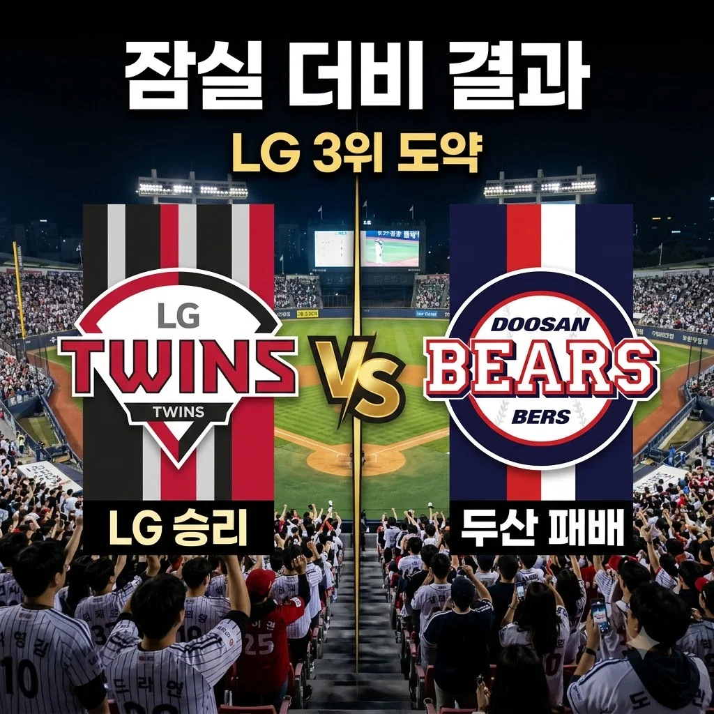 2026년 9월 1일 LG 두산 잠실 더비 결과: 임찬규 호투로 3위 탈환!